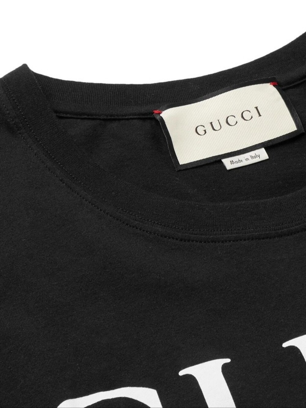 Gucci - Logo-Print Cotton-Jersey T-Shirt - Black XS Unisex - Picture 3 of 6